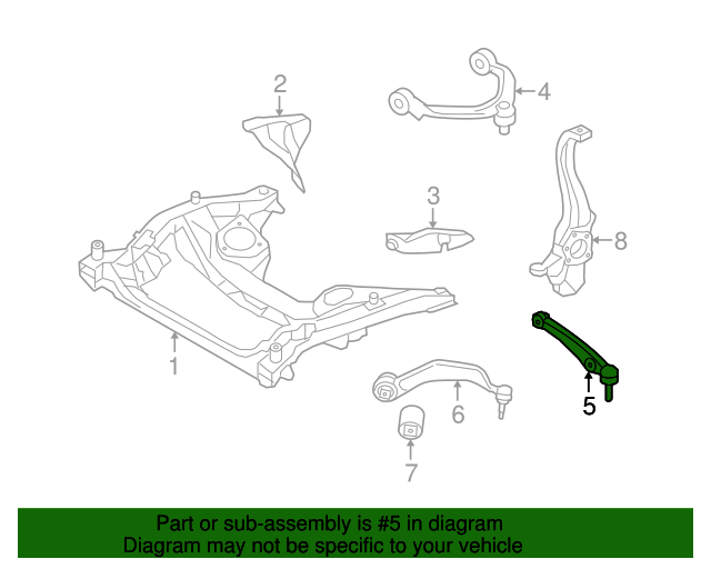 31126850781 Lower Control Arm 20132017 BMW BMWPartsHub