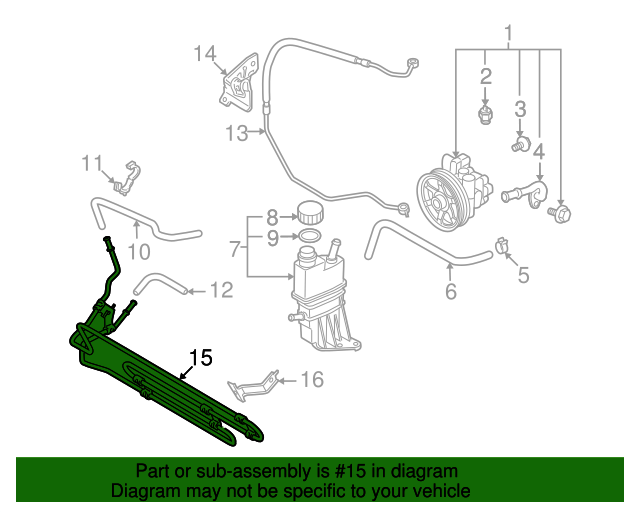 20062015 Mazda MX5 Miata Power Steering Cooler Tube NE5132470C
