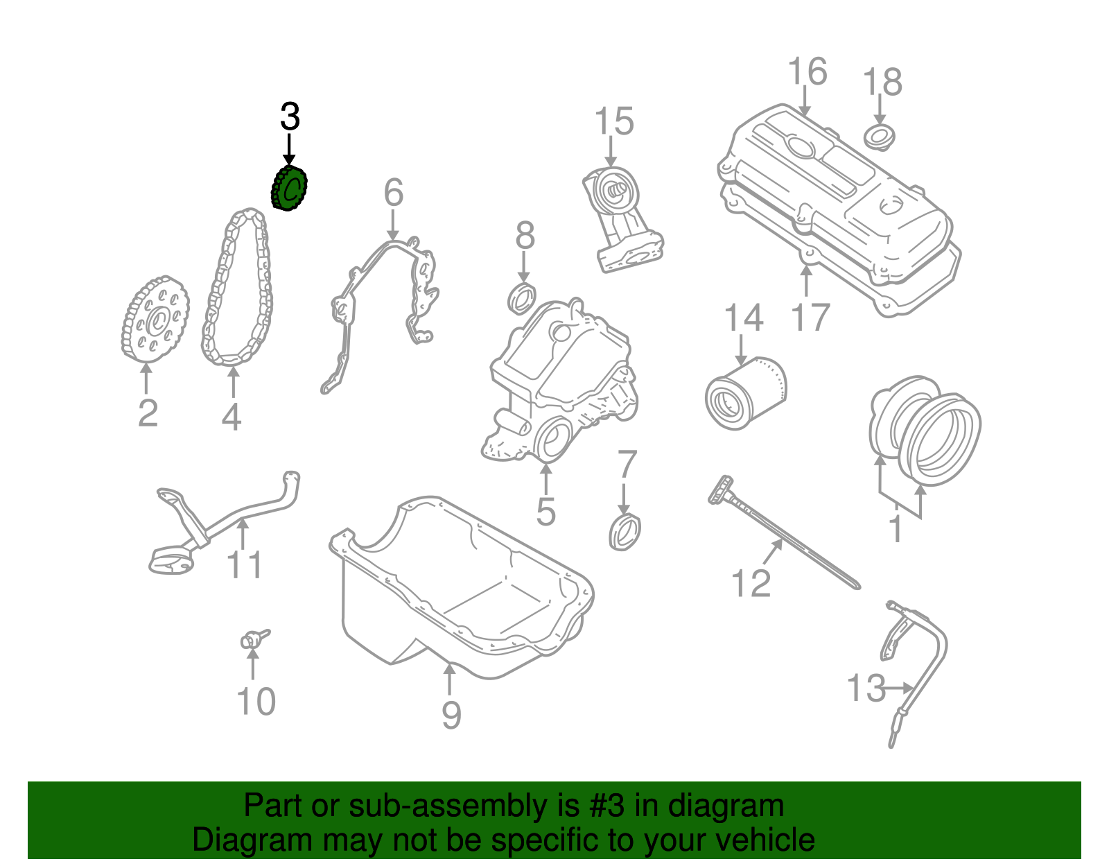 Camshaft Gear - Ford (E8DZ-6256-A)
