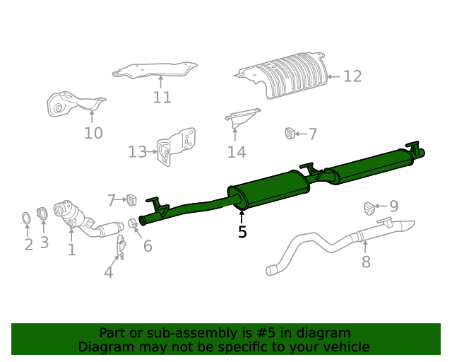 9074900400 - Muffler & Pipe 2019-2023 Mercedes-Benz | Mercedes  
