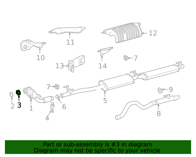 0009953633 Catalytic Converter Clamp 20152024 MercedesBenz