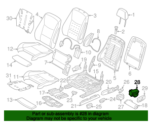 2012-2024 BMW Switch for lumbar support, left 61-31-9-231-269 ...