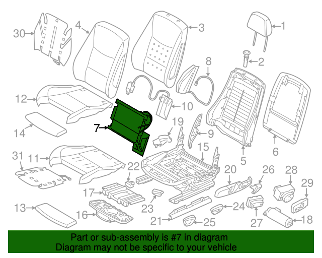 Genuine BMW 52107425926 Lumbar Support FREE Shipping on Most