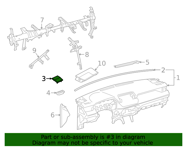555350R050C0 Cover Speaker Hole 20192021 Toyota Sparks Parts