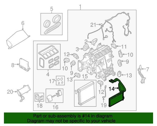 LR036364 Heater Core 20132020 LandRover LandRoverLakeBluff