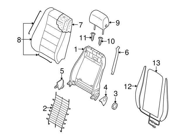 Seat Back Cover 7L6-881-806-FG-WWT