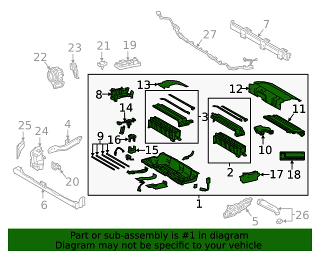20182023 Toyota Drive Motor Battery Pack Assembly G951033101 Servco