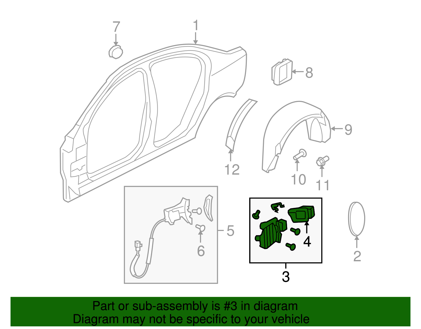 Fuel Door Hinge - GM (92278319)