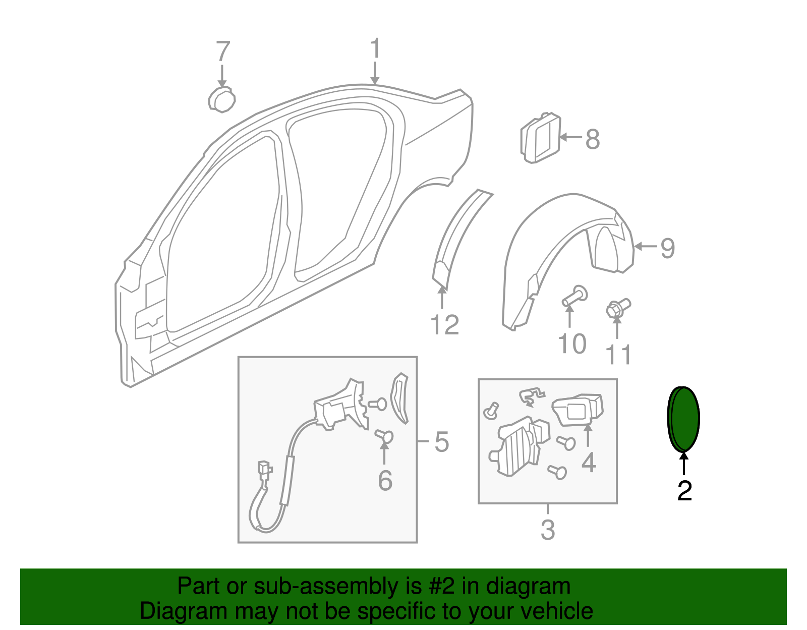 Door, F/Tnk Fil - GM (92219640)