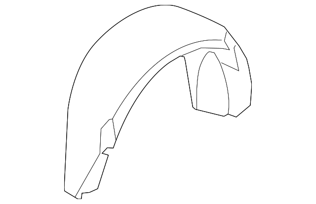 Passenger Side Rear Wheelhouse Liner - GM (92250902)