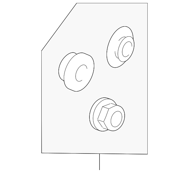 Engine Cooling Fan Motor Bolt - GM (89019139)