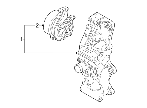 Water Pump for 2017 BMW X1 getBMWparts