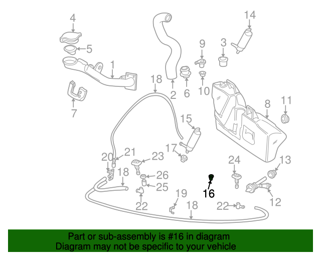 Genuine BMW 61661365657 Washer Pump Grommet FREE Shipping on