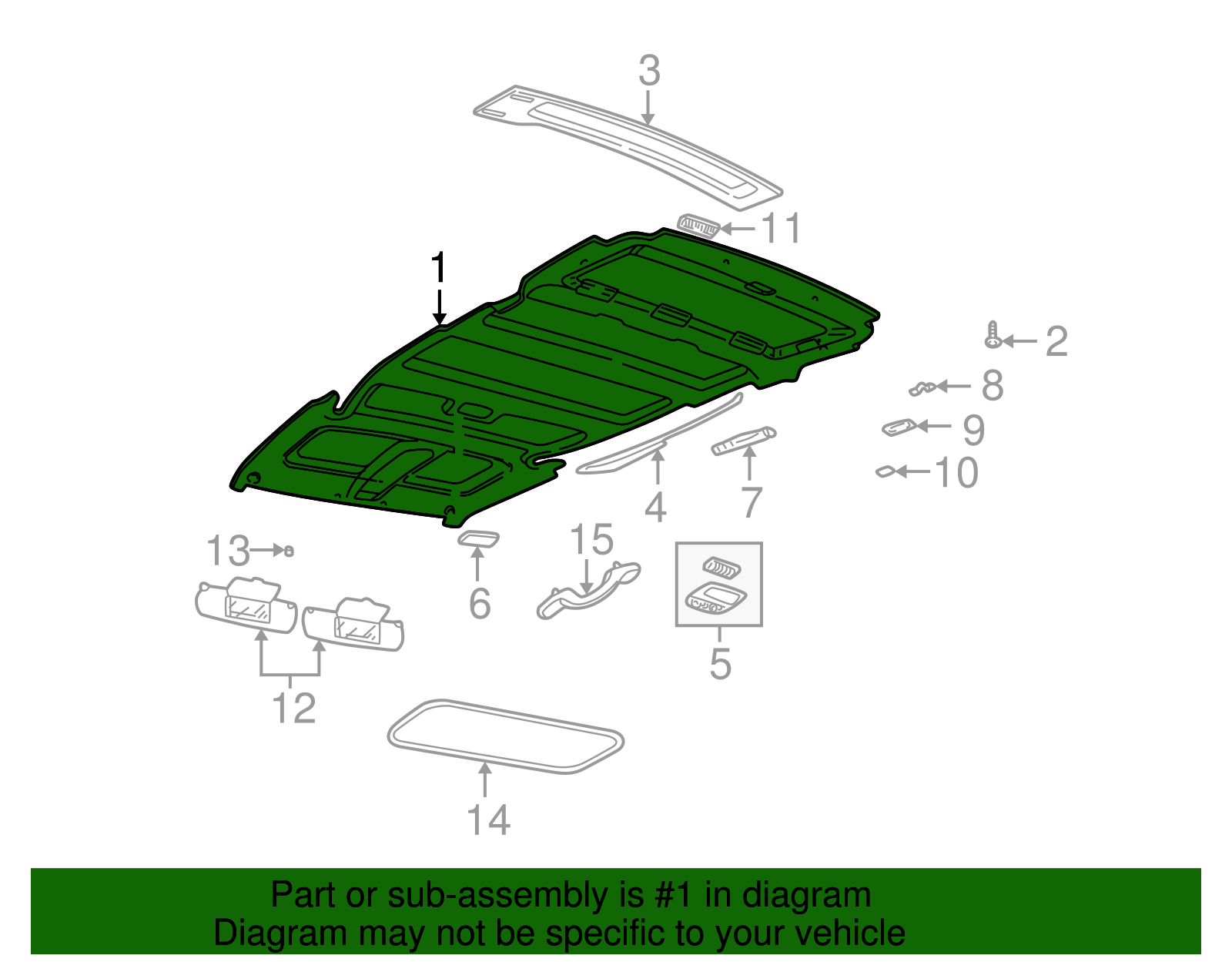 Panel Assembly, Hdlng Tr - GM (88896701)