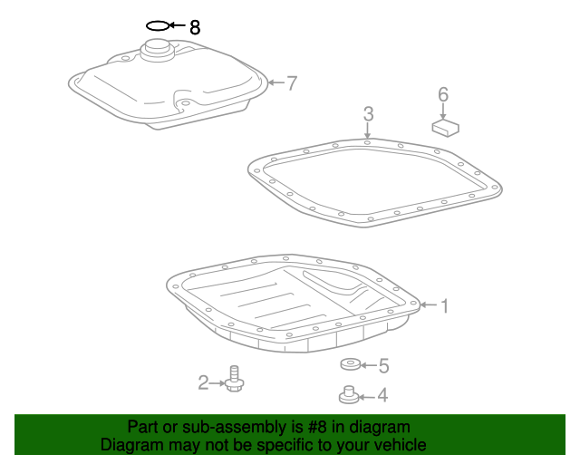 20092010 Pontiac Vibe Automatic Transmission Fluid Filter Seal 88971777