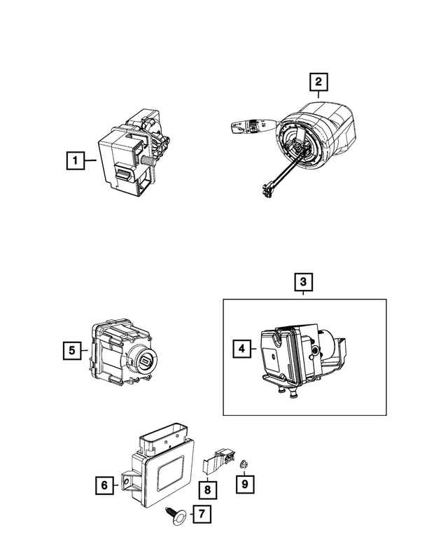 2018 Jeep Cherokee AntiLock Brake System Module 68373853AA OEPartsQuick
