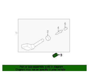 GM Parts TPMS Sensormutter 15234846 - Original Ersatzteil
