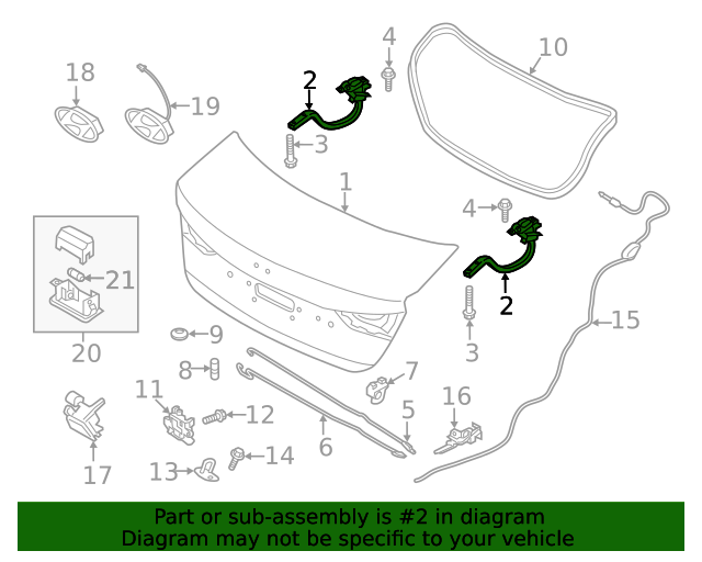 20172020 Hyundai Elantra Hinge 79210F2000 OEM Parts Online