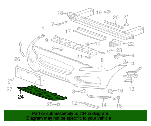2017-2020 Jaguar F-Pace Under-Body Shield T4A0065 | JaguarParts.com