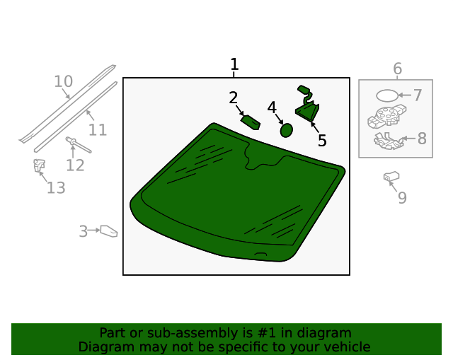 Windshield 2GJ-845-011-M-NVB