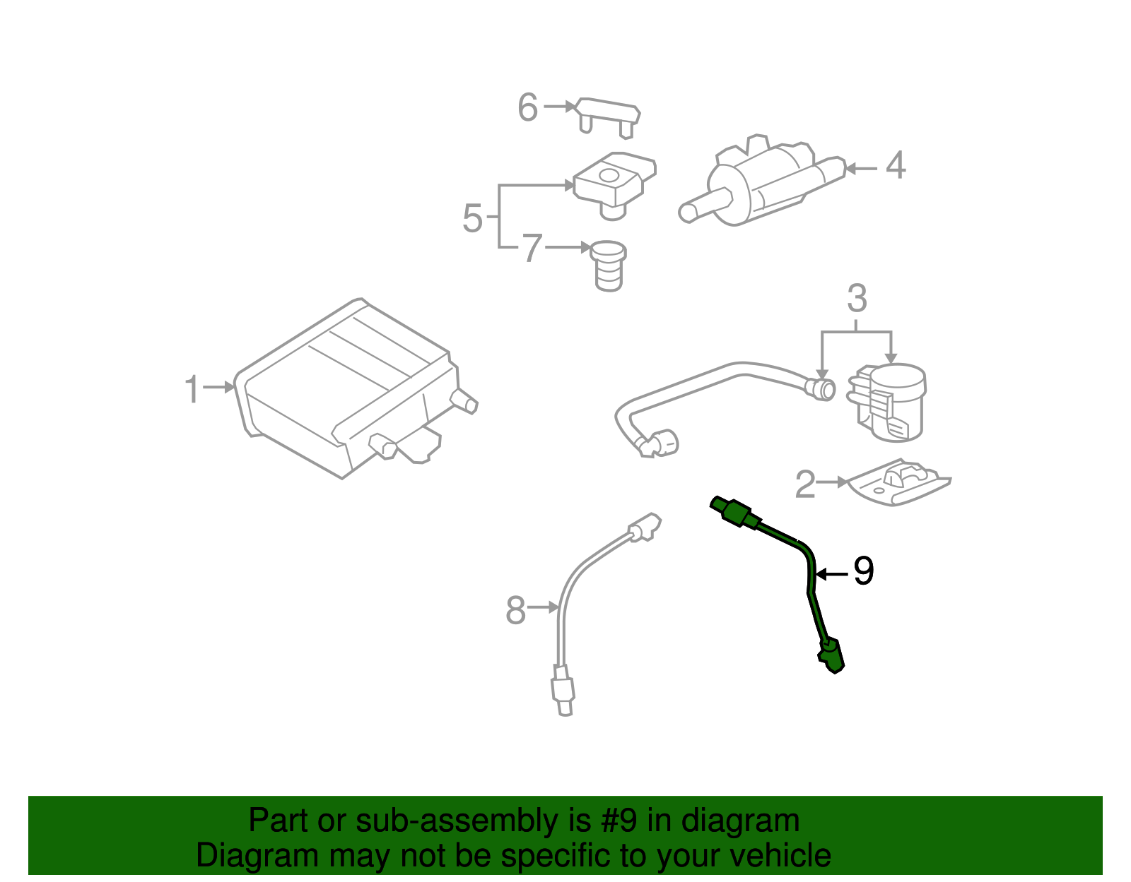 Heated Oxygen Sensor - GM (12609949)