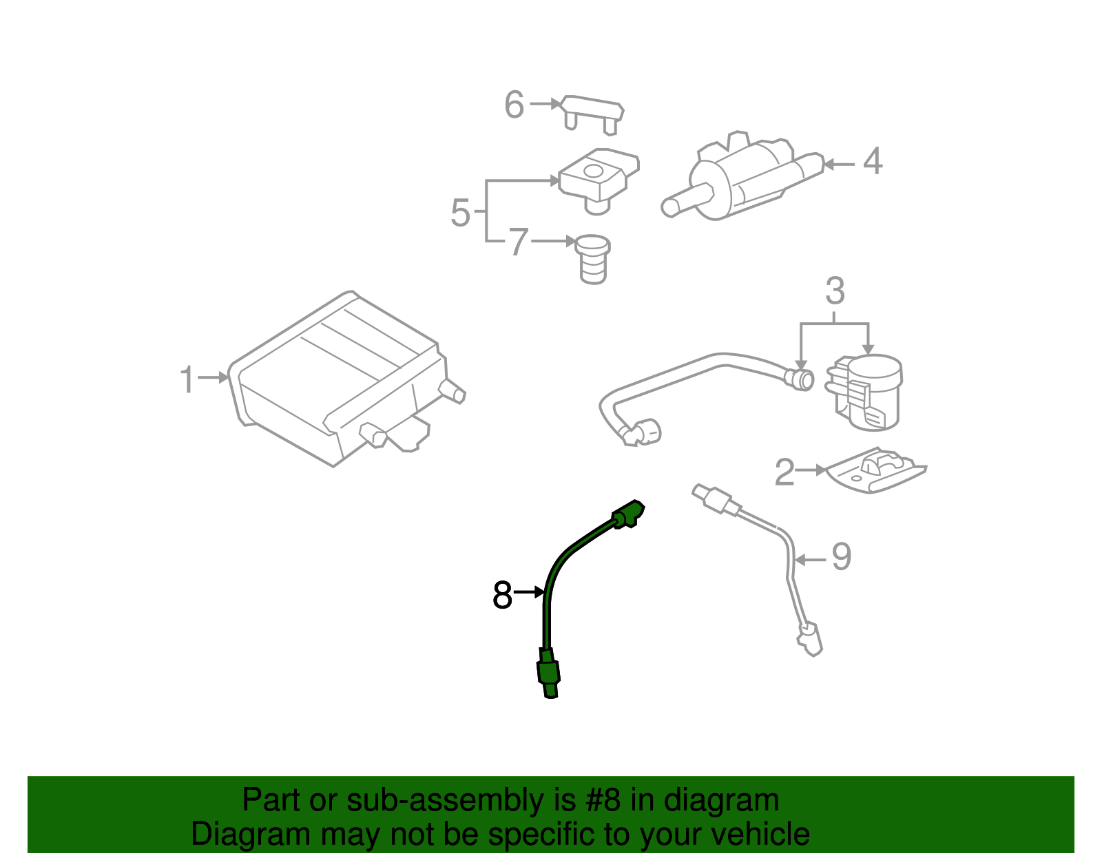 Heated Oxygen Sensor - GM (12589321)