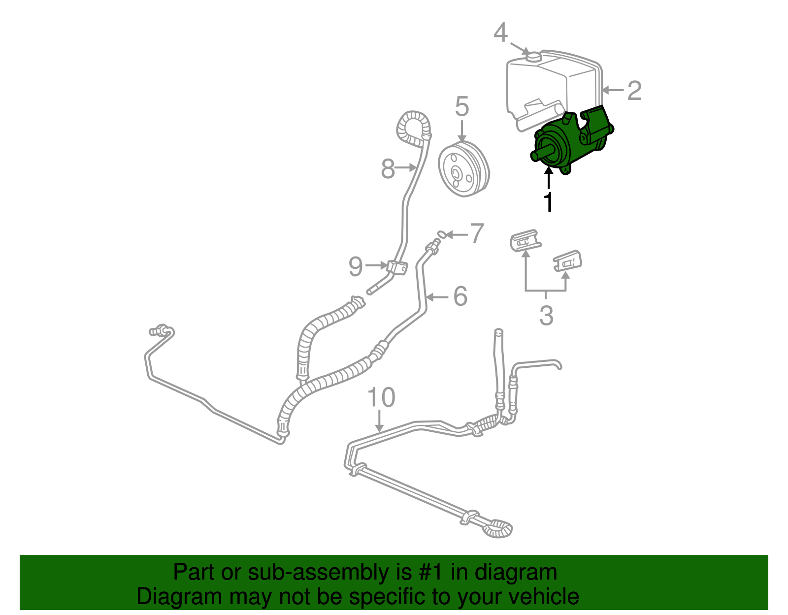 Power Steering Pump - GM (19369072)
