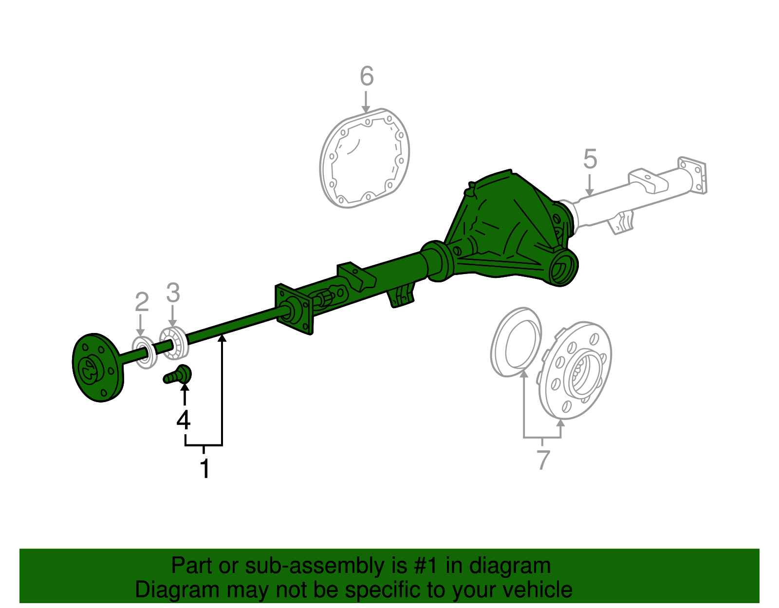 Axle Shaft - Ford (YL1Z-4234-CB)