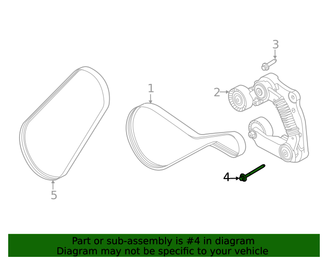 20182023 Ford F150 Belt Tensioner Bolt W503304S437