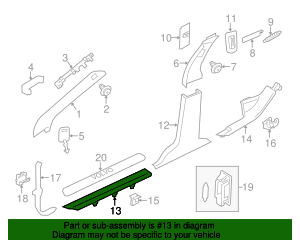 39810366 - Door Sill Plate 2010-2018 Volvo | AutoNationParts.com