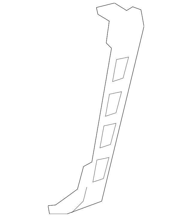Front Driver Side Bumper Fascia Lower Reinforcement - GM (84418638)