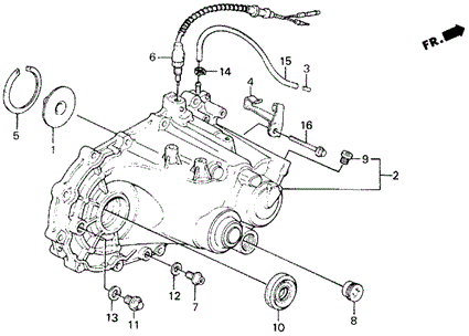 MT Transmission Housing for 1989 Honda CIVIC SEDAN ...