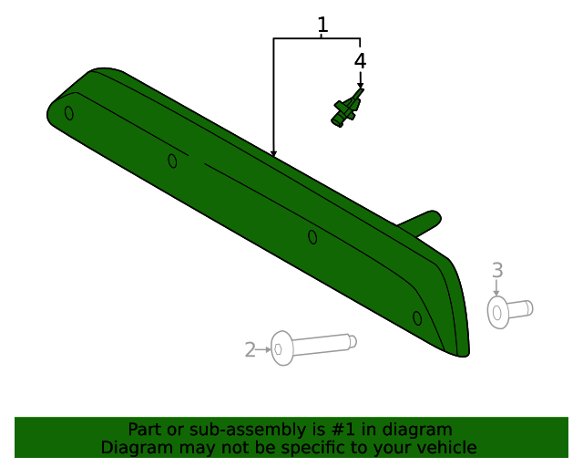 20212024 Ford High Mount Lamp NL3Z13A613A OEM Parts Online