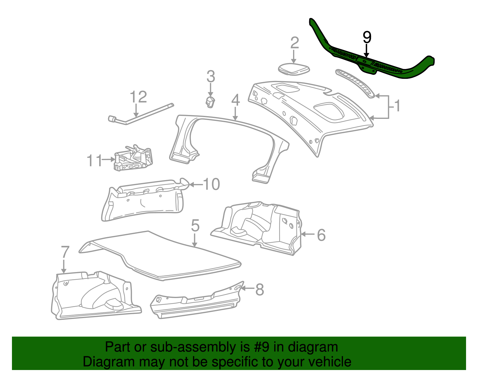 Rear Sill Plate - Ford (XW4Z-5411318-AAA)