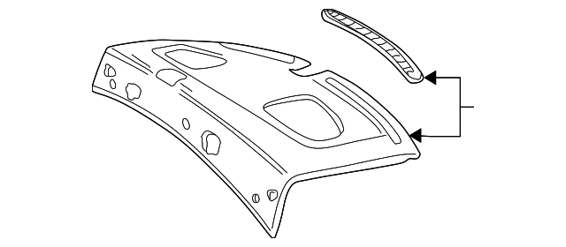 Package Tray - Ford (YW4Z-5446668-BAD)