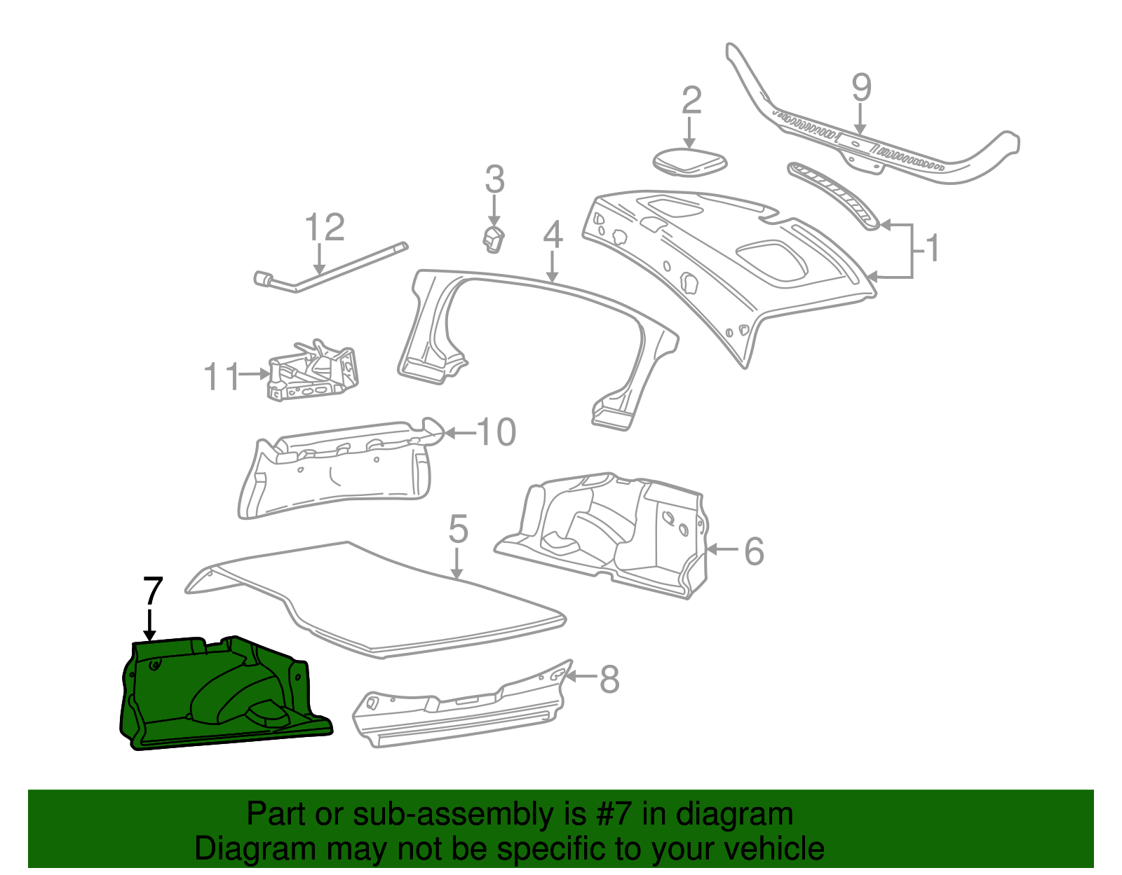 Side Trim - Ford (YW4Z-5445423-AAA)