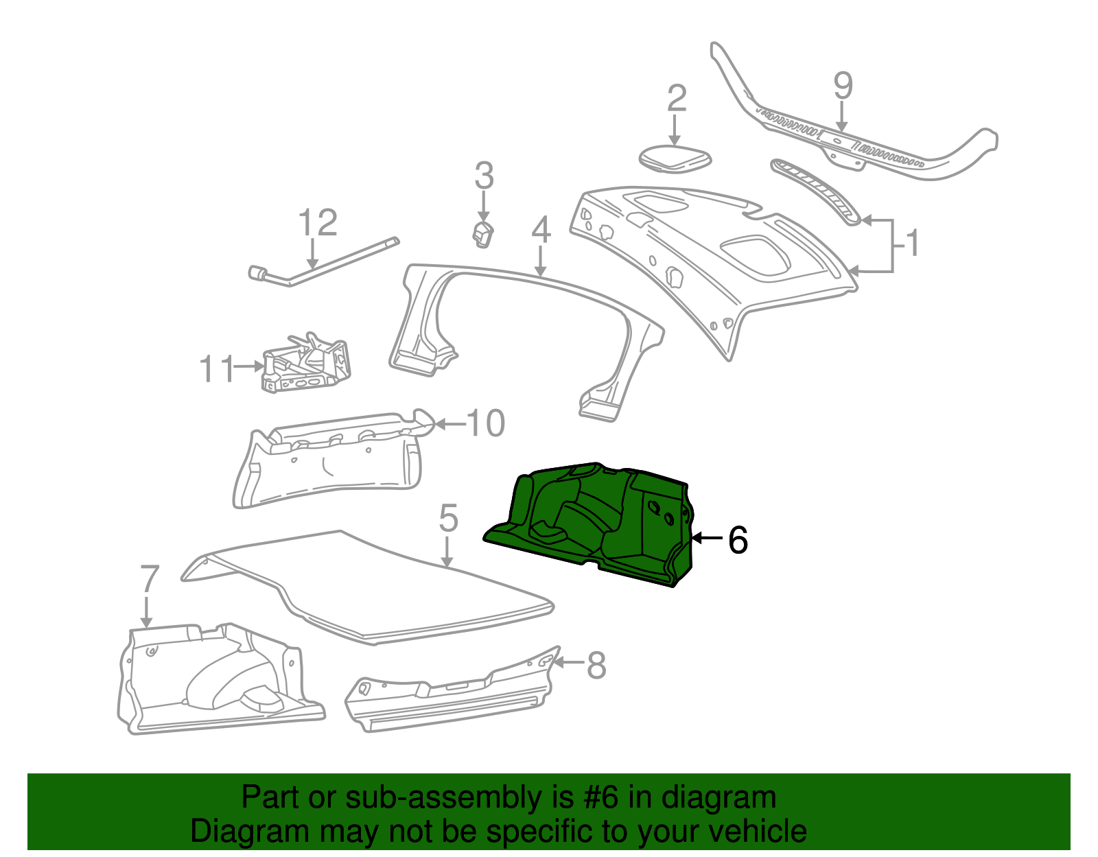 Side Trim - Ford (YW4Z-5445422-AAA)