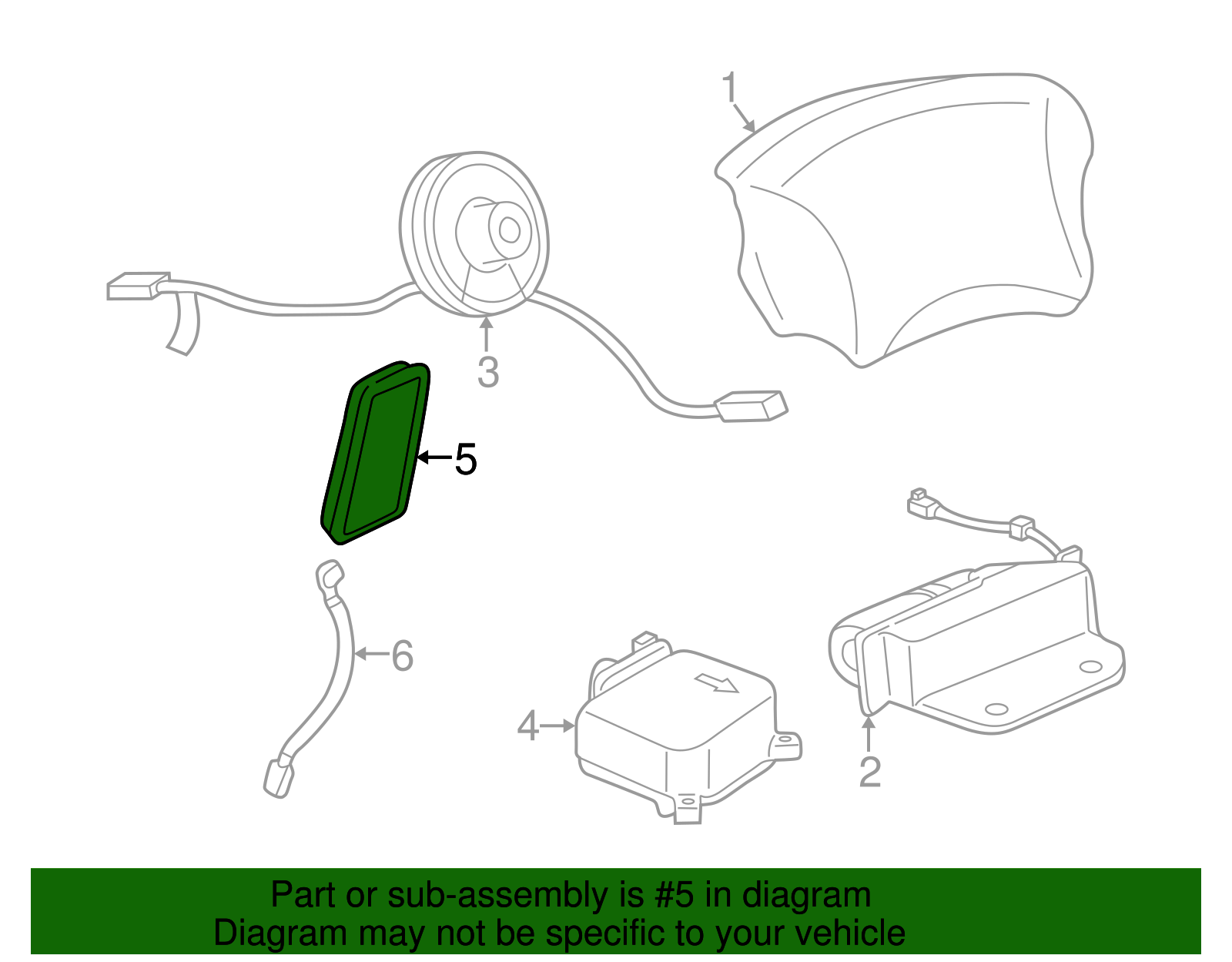 Side Air Bag - Buick (25720044)