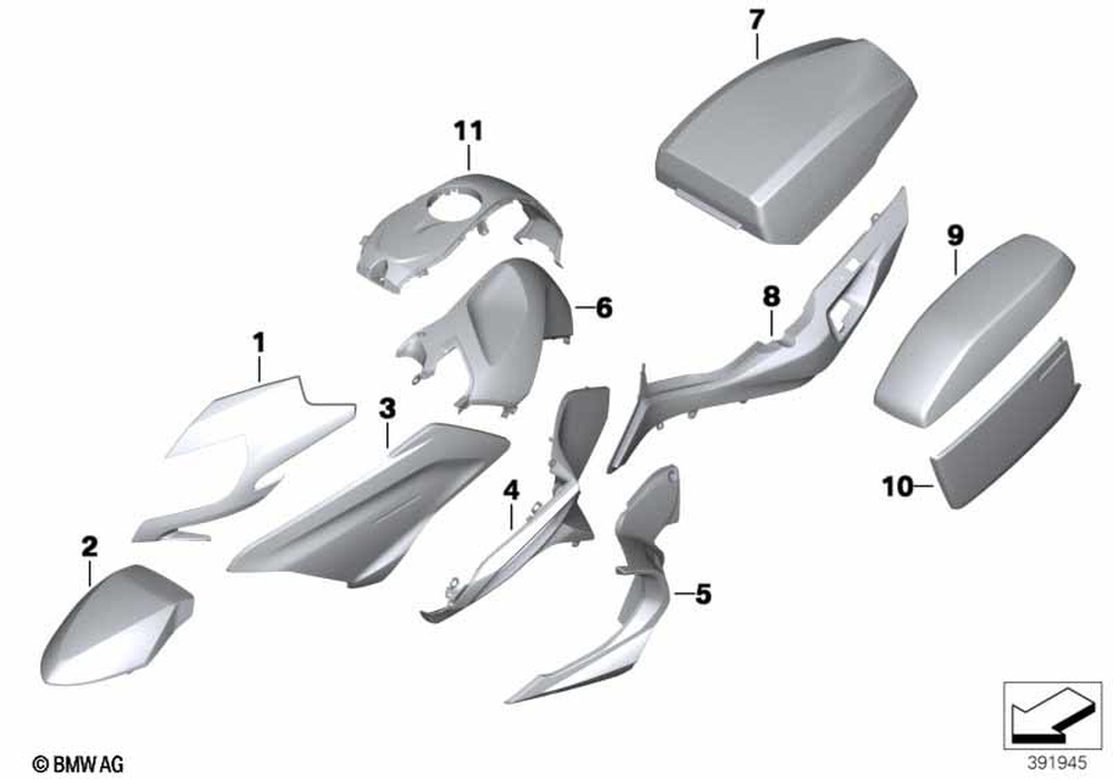 46638533572 - Headlight Housing, Right 2013-2021 BMW