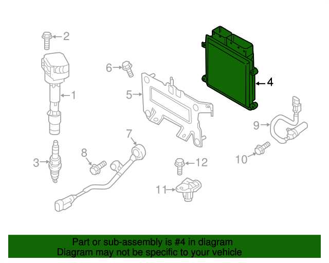 391712EFC0 Engine Control Module 20172018 Hyundai Elantra