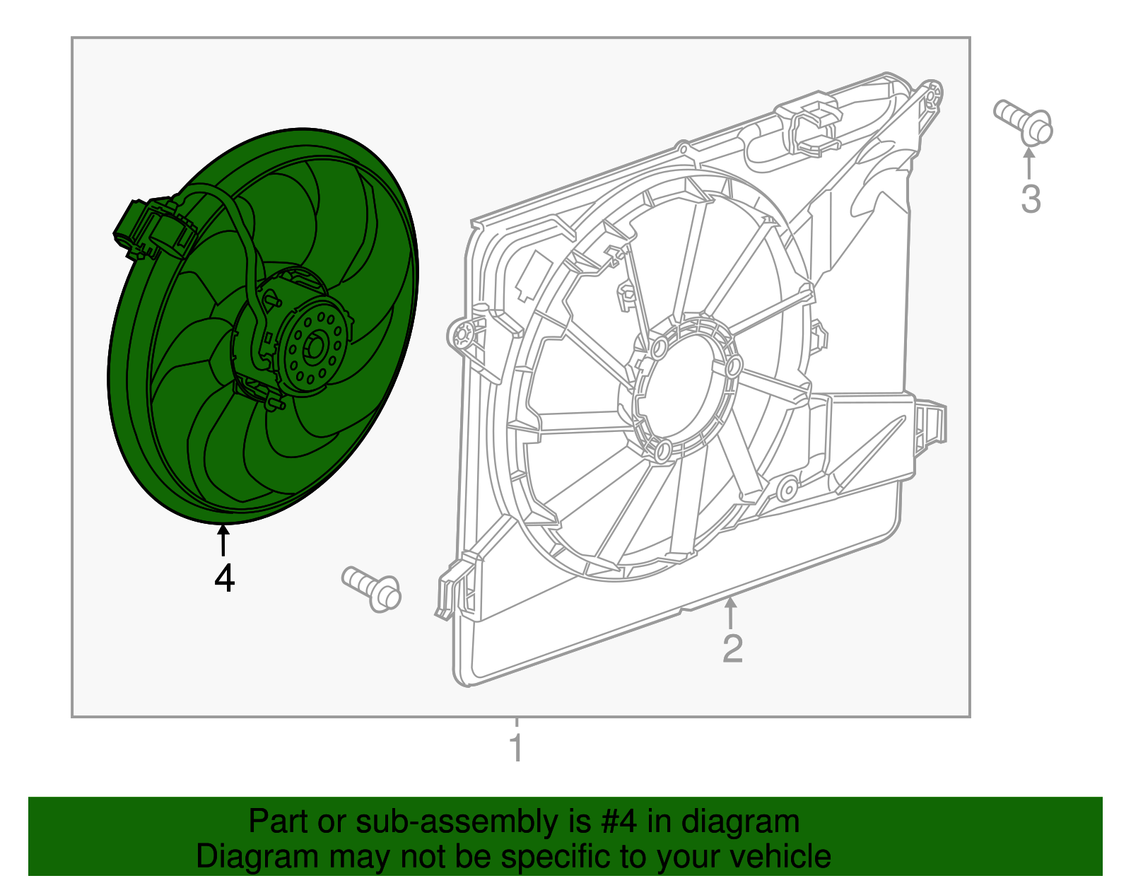 Engine Cooling Fan Blade - GM (95382426)