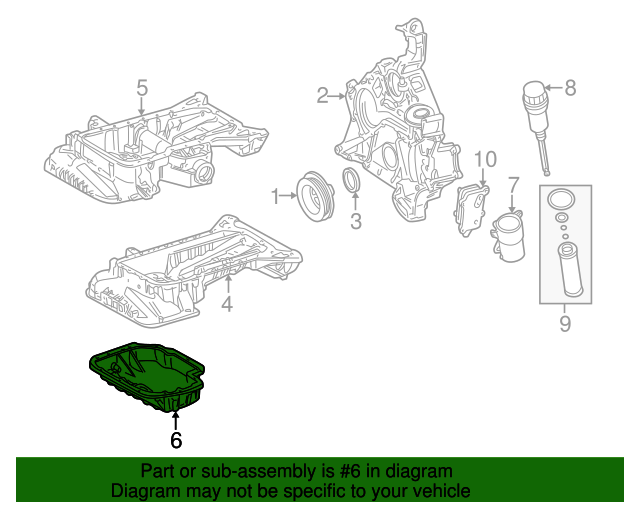 URO Parts 11137618512PRM Engine Oil Pan BMW