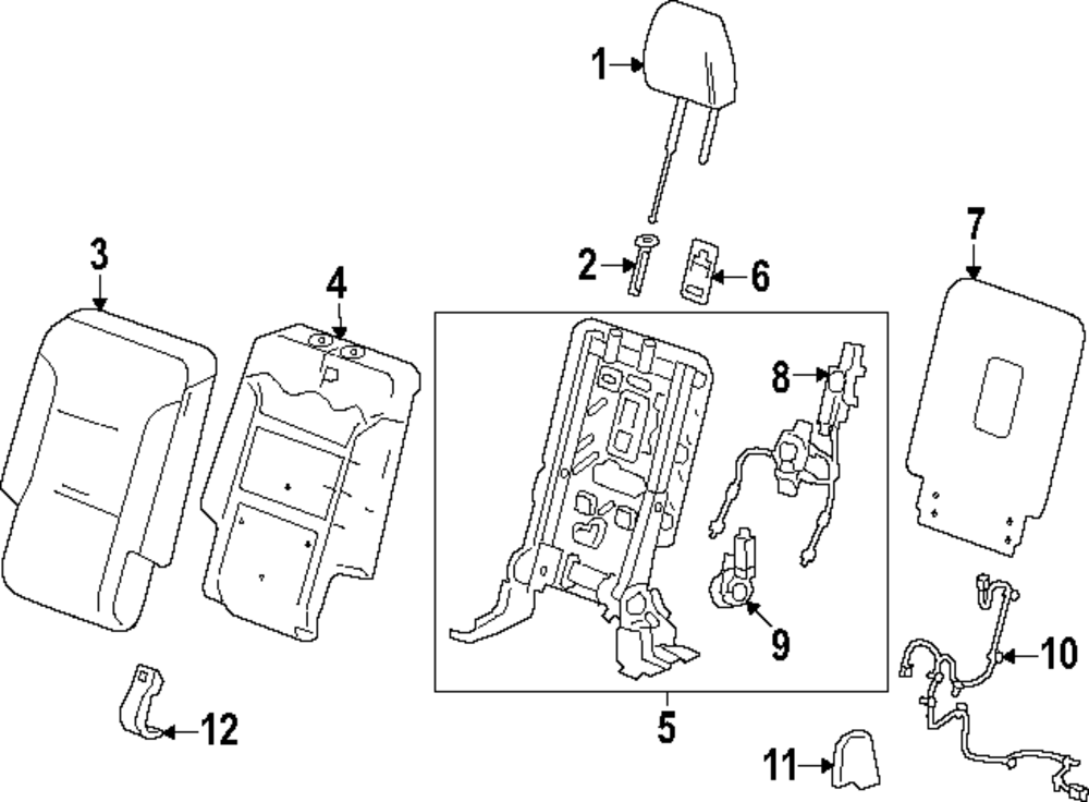 Child Restraint Anchor Plate Bezel - GM (85643853)