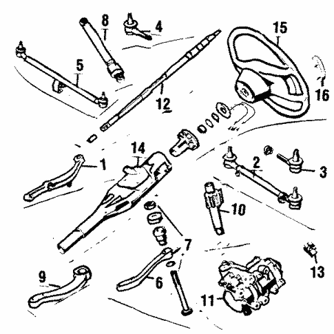 Steering Column & Wheel for 1984 Mercedes-Benz 380 SL #0