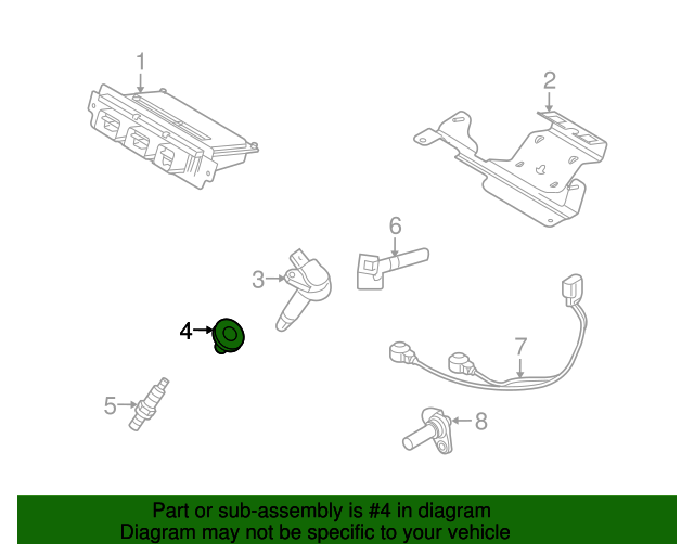 Genuine OEM Ford Part Direct Ignition Coil Boot BL3Z12A402A