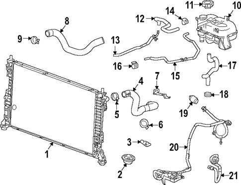 Radiator & Components for 2024 GMC Sierra 1500 | OEM Parts Online