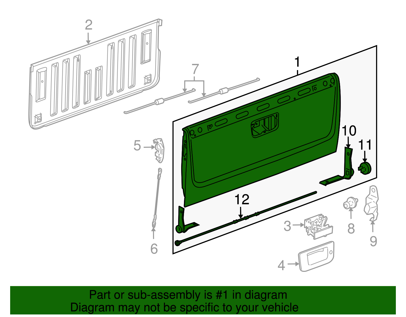 Gate Assembly-Pubx End - GM (94723386)
