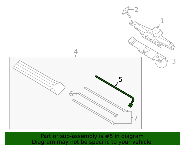 20192023 Ford Ranger OEM Lug Wrench EB3Z17032A Ford Parts Center