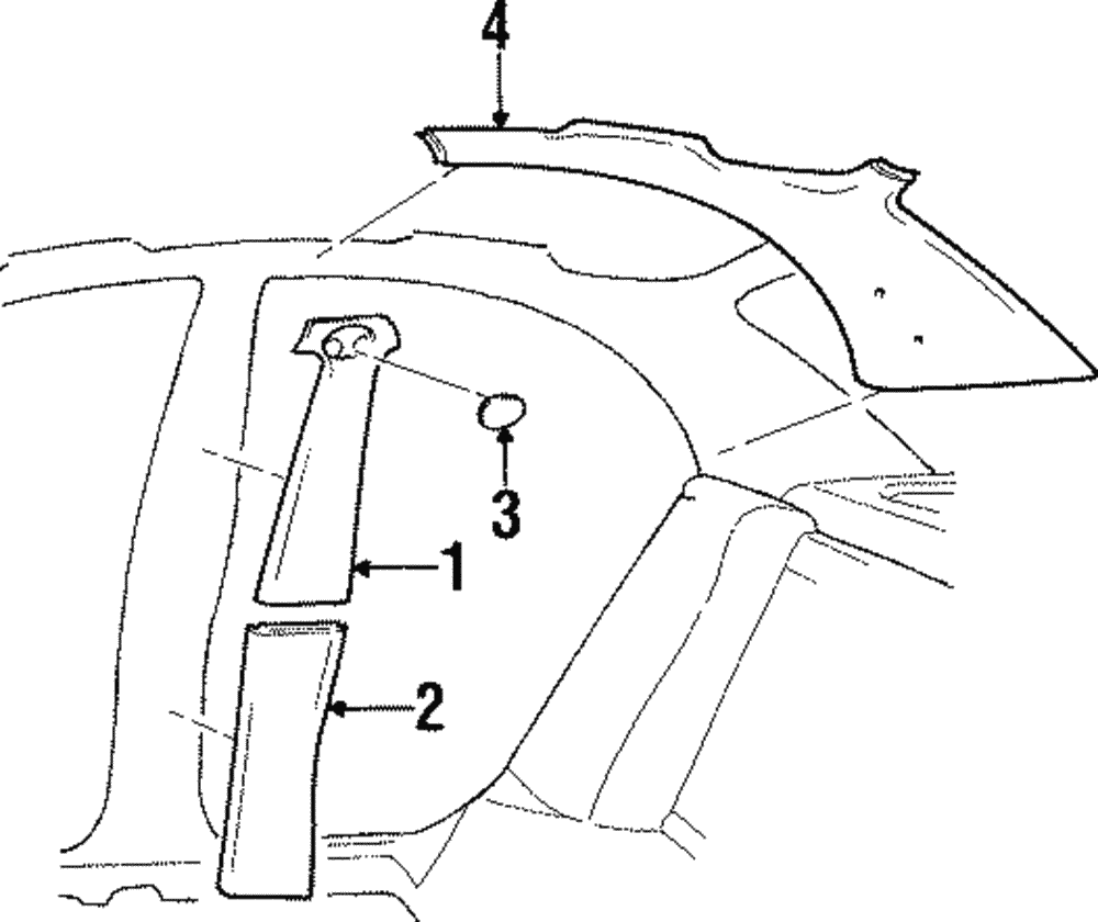 Panel, C/Pillar Lower Tr - GM (90440718)