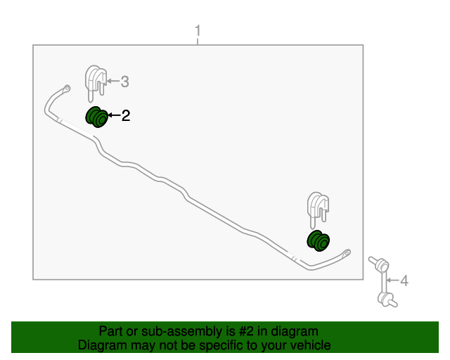 20112013 Kia Sorento OEM NEW 1113 Kia Sorento Stabilizer Assembly Bushing 3.5L RH/LH Rear